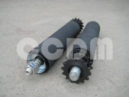 STEEL double SPROCKET ACCUMULATION ROLLER ( rubber coat )